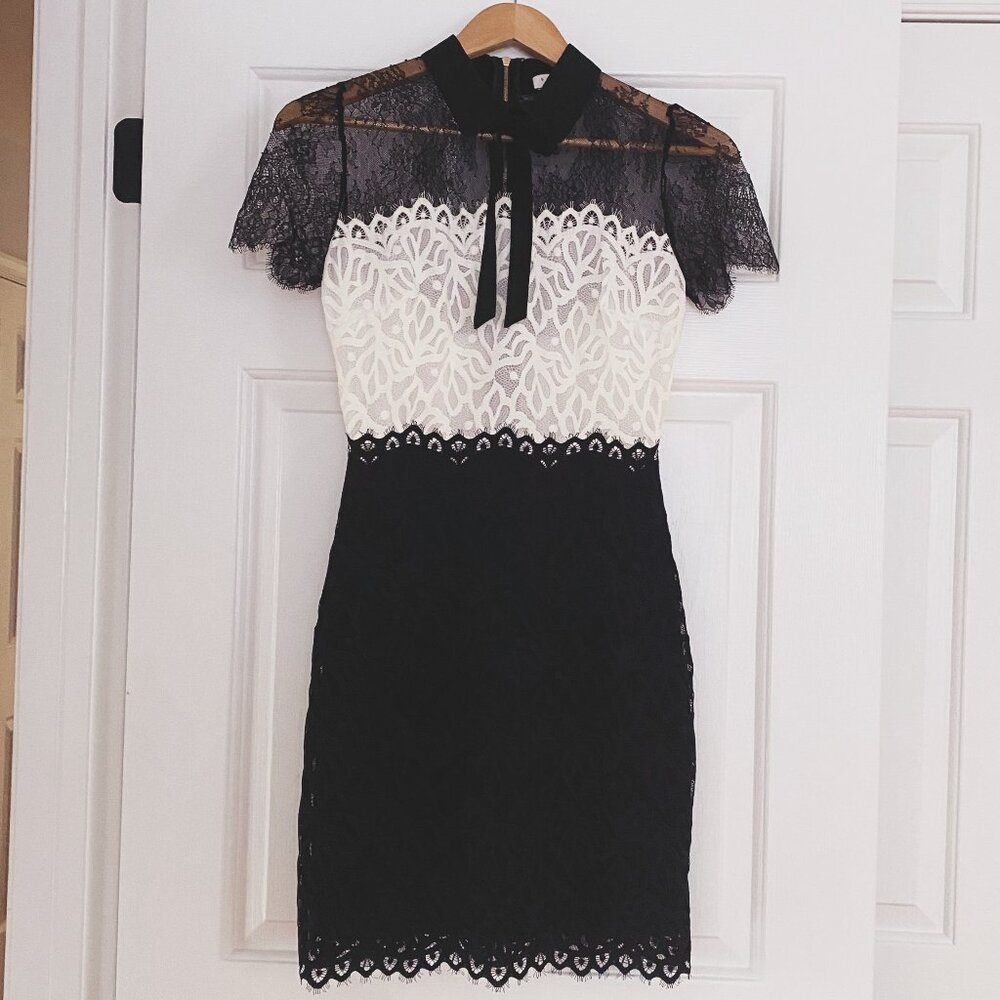 Sandro  Rozen Lace Sheath Mini Dress
